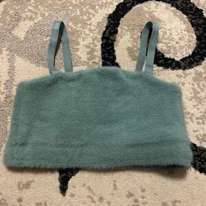 Gymshark Whitney Simmons eyelash knit top in Green size small